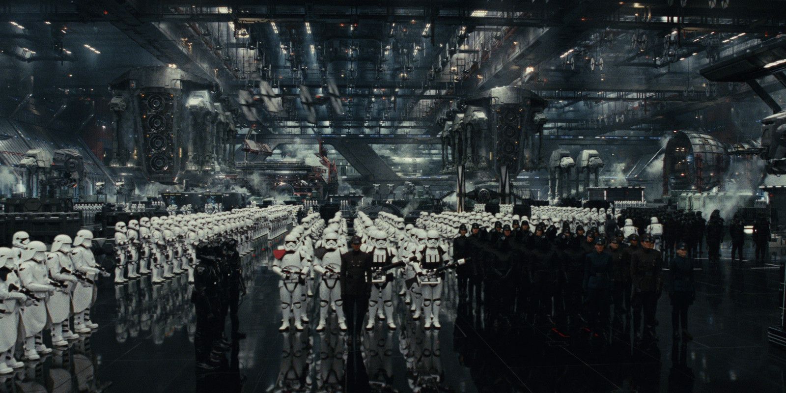 Star Wars the Last Jedi First Order Troops Line Up in Anger