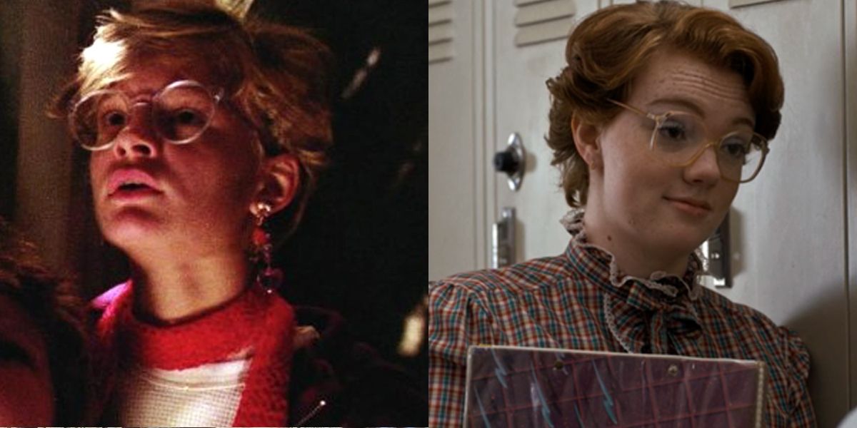 Stef in Goonies and Barb in Stranger Things