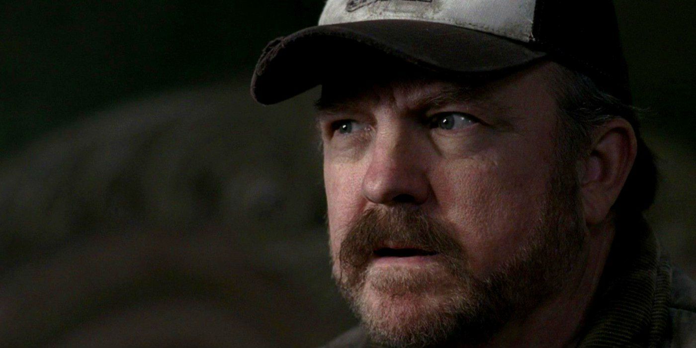 Bobby Singer looking serious on Supernatural