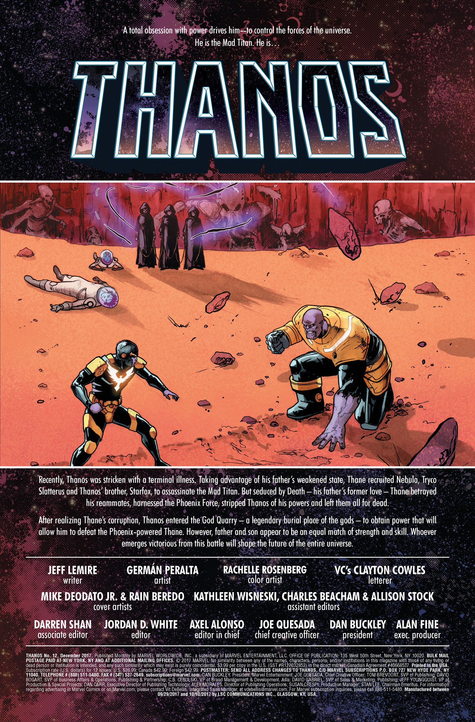 THANOS 12 Preview (2017) Page 1