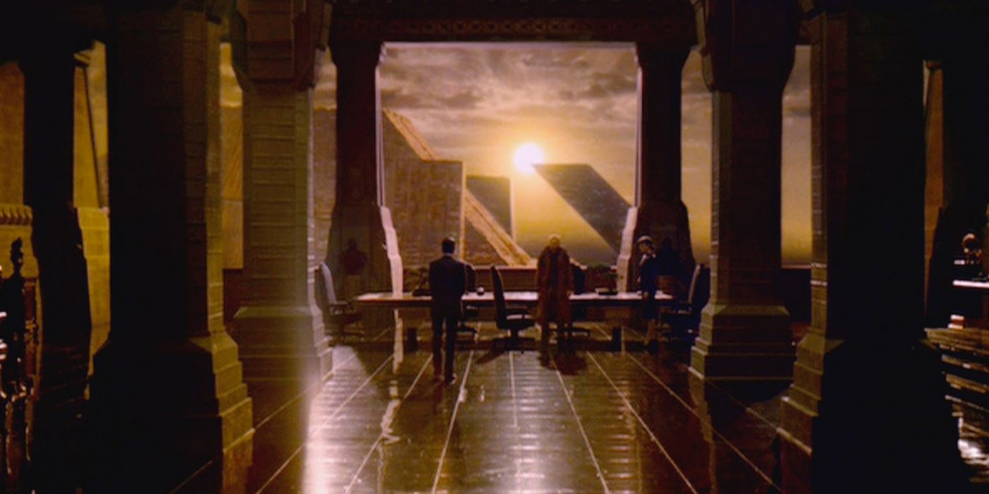 The Tyrell Building in Blade RunnerThe Tyrell Building in Blade Runner