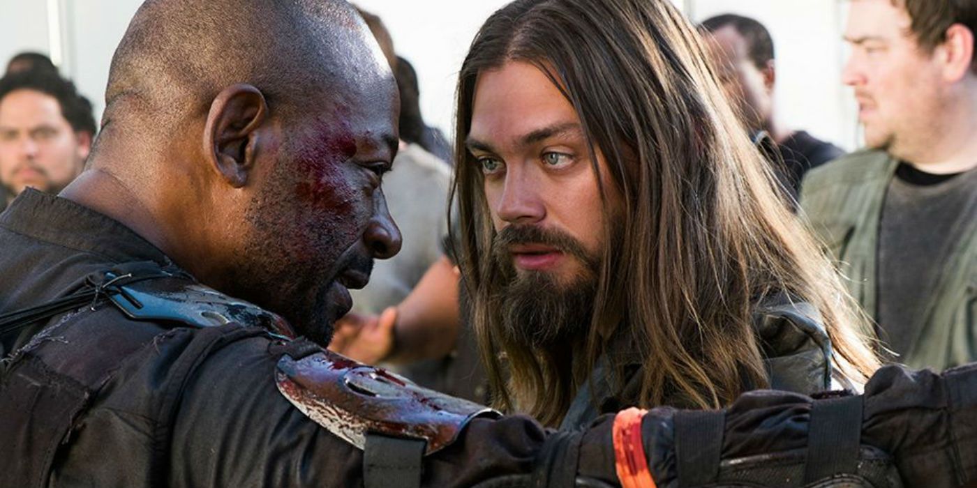 Morgan and Jesus in The Walking Dead Season 8 The Damned