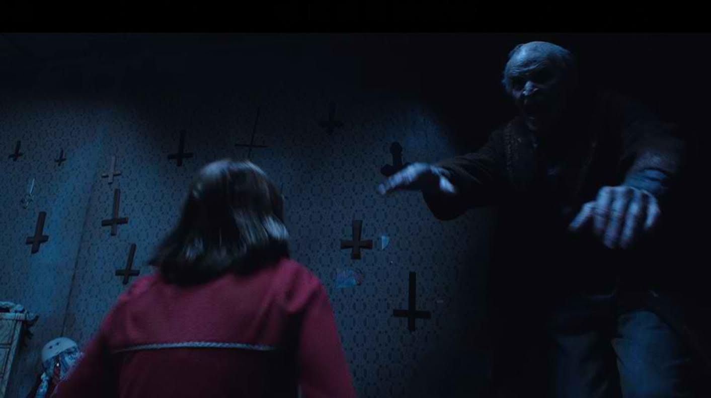 Upside down crosses in The Conjuring 2
