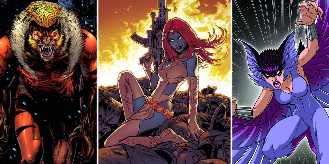 X-Men Sabretooth Mystique and Deathbird