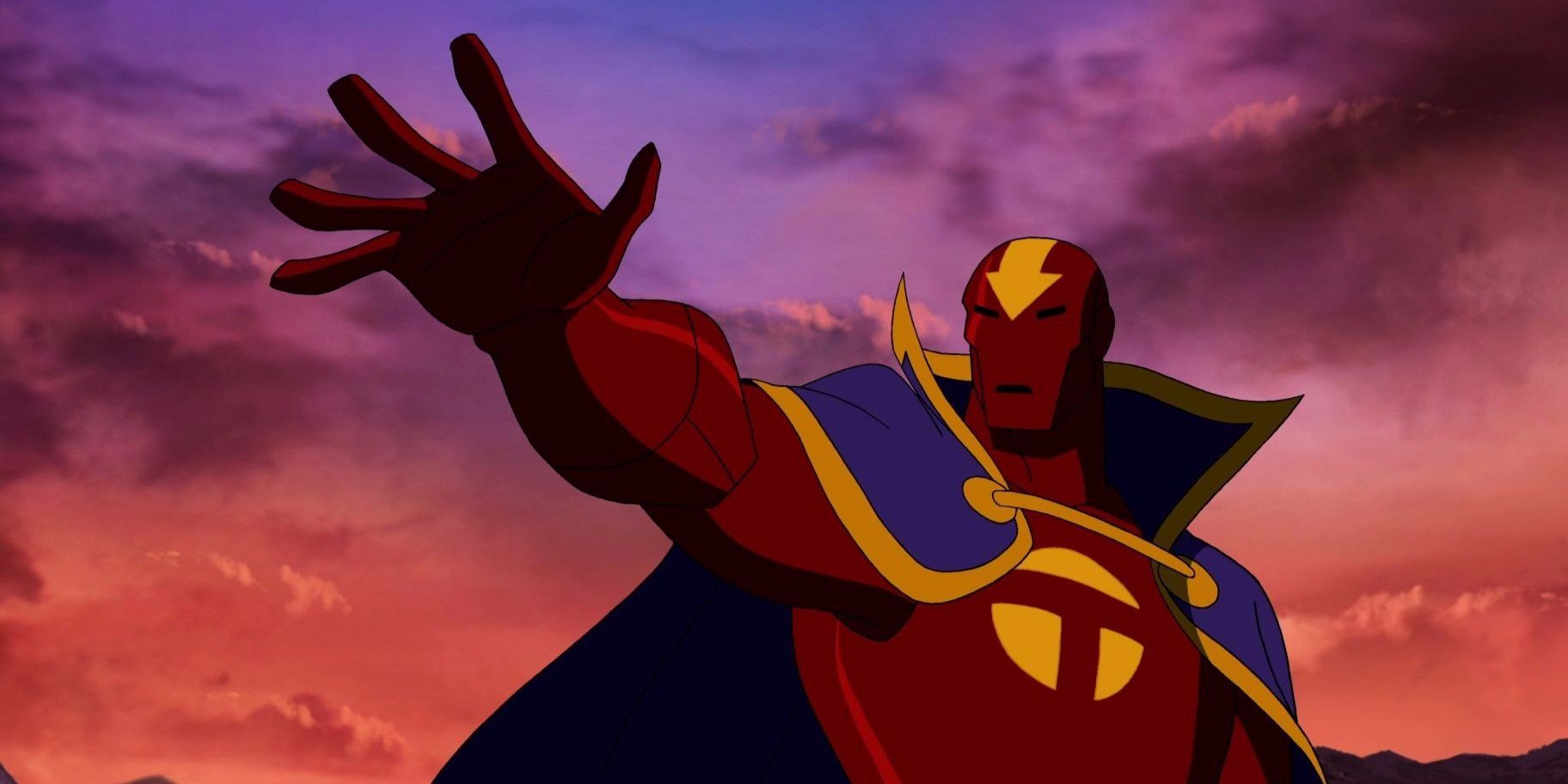 Red Tornado lifting his arm in Young Justice 