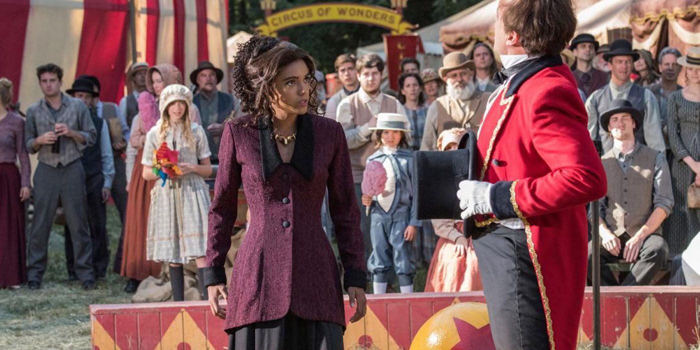 Amaya and P T Barnum in Legends of Tomorrow Freakshow