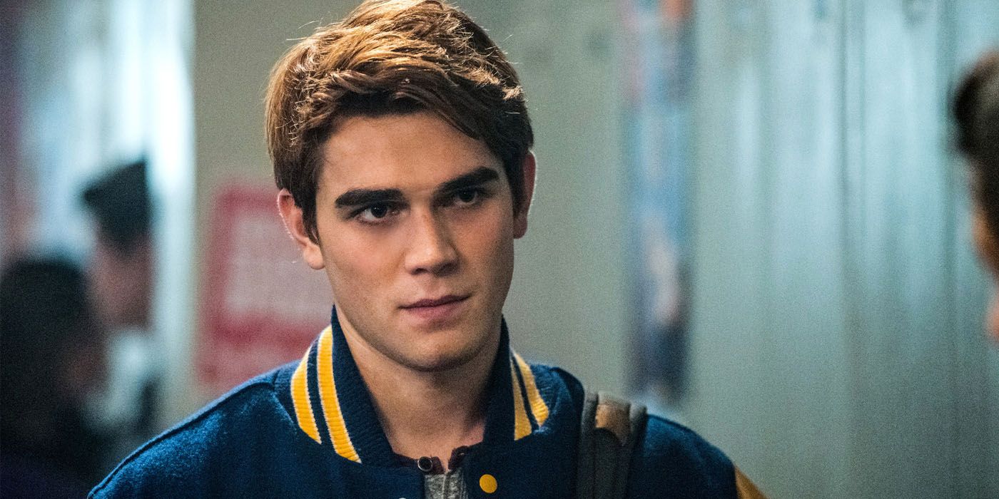 Archie Andrews wearing his sports jacket at school on RIverdale