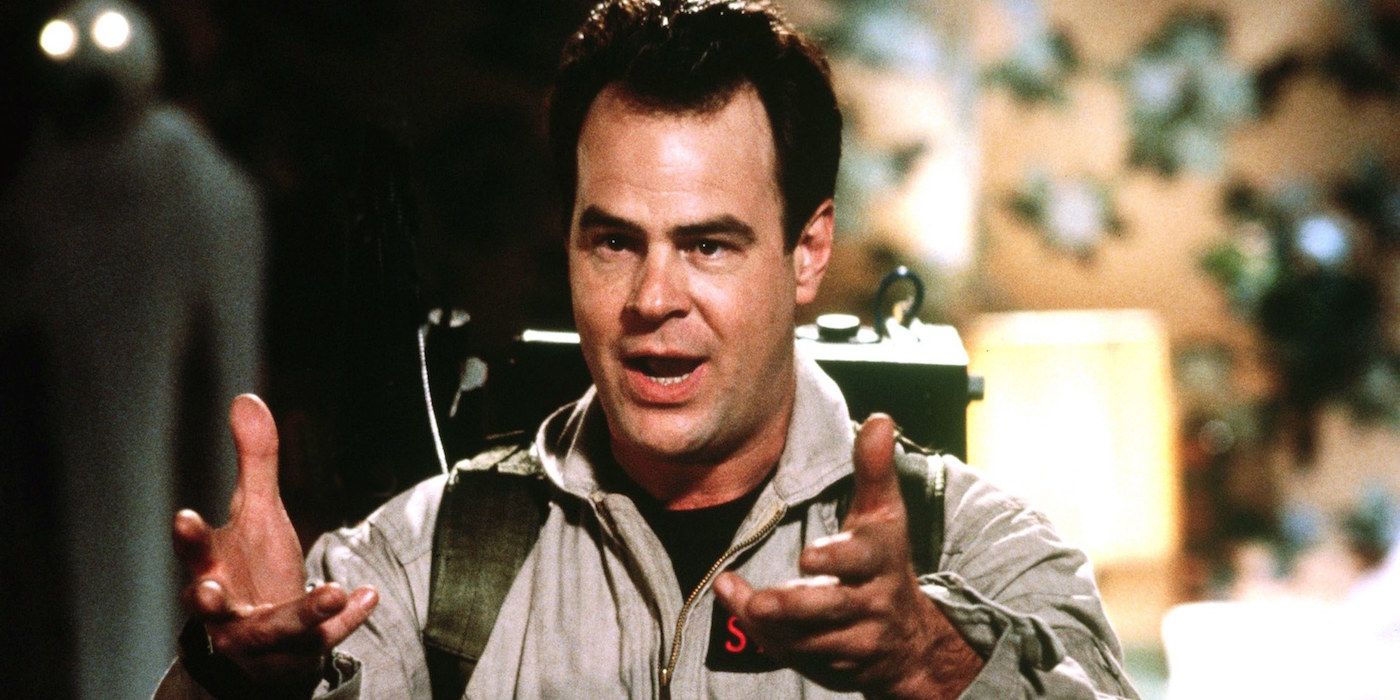 Ray gestures while wearing his uniform in Ghostbusters