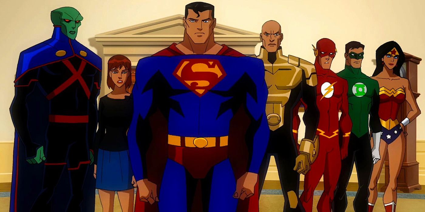 The Justice League gather together from Crisis on Two Earths