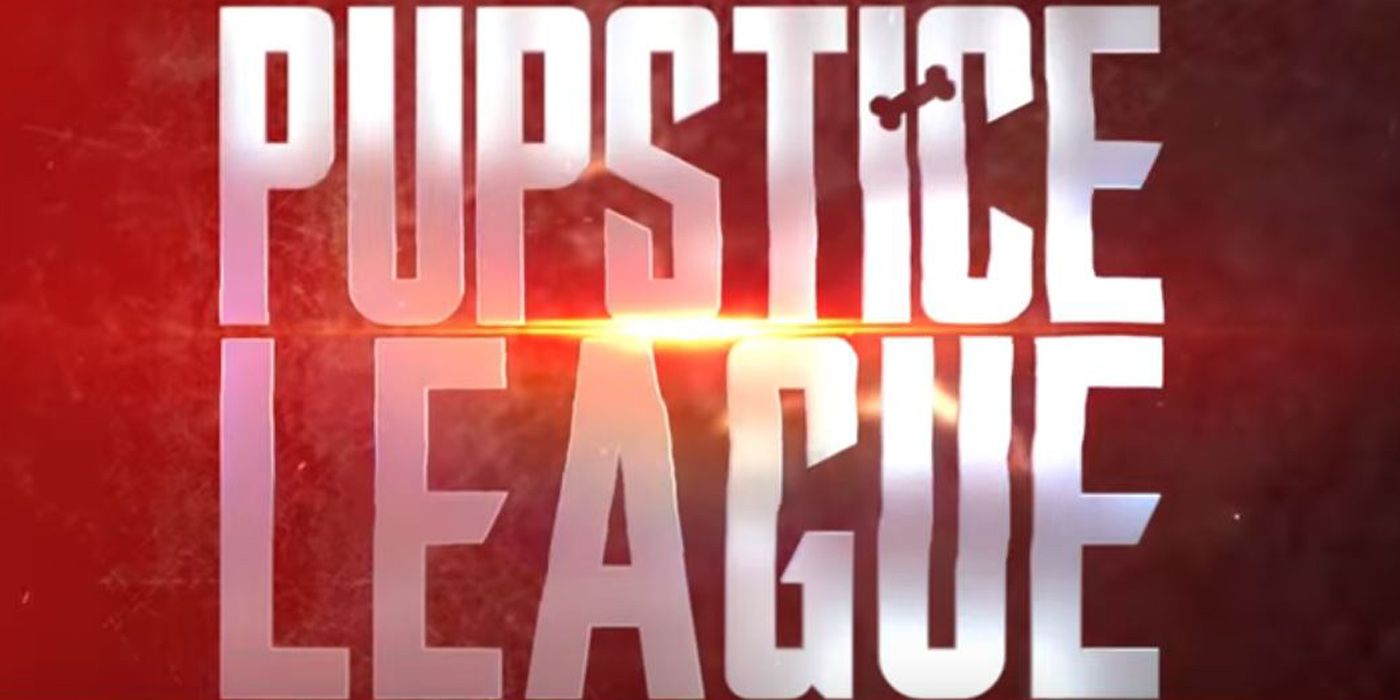 Pupstice League Justice League dog parody