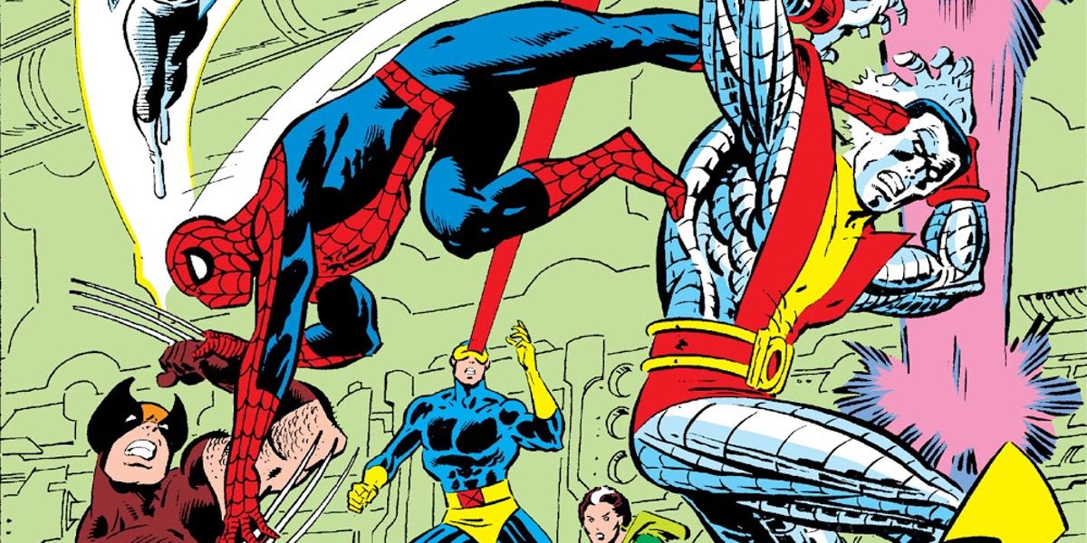 Spider-Man single-handedly defeats the X-Men in Secret Wars #3