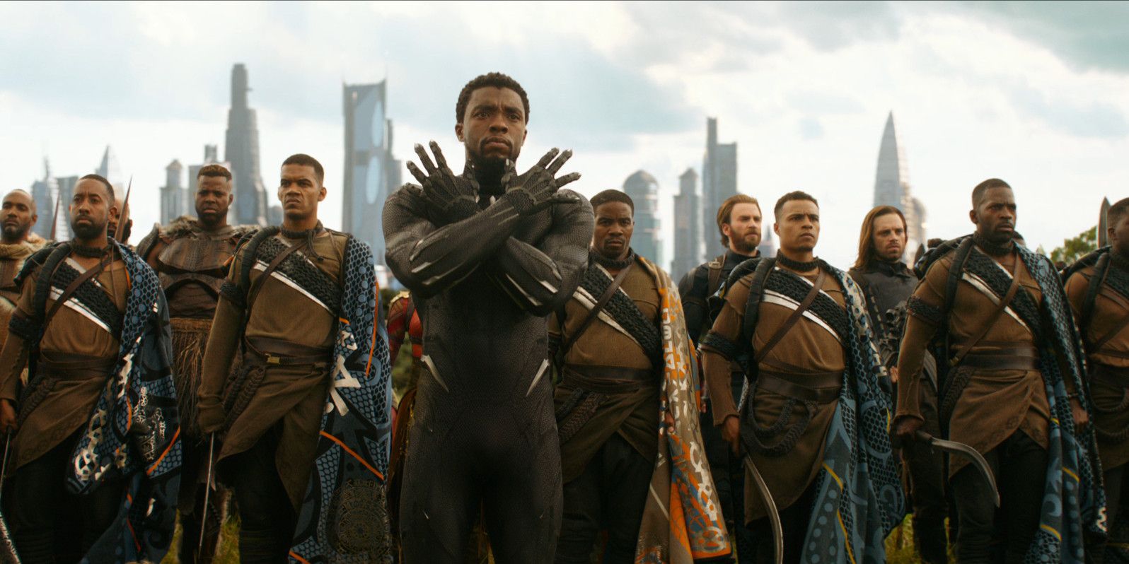 Avengers Infinity War Black Panther Leads Wakandans to Battle