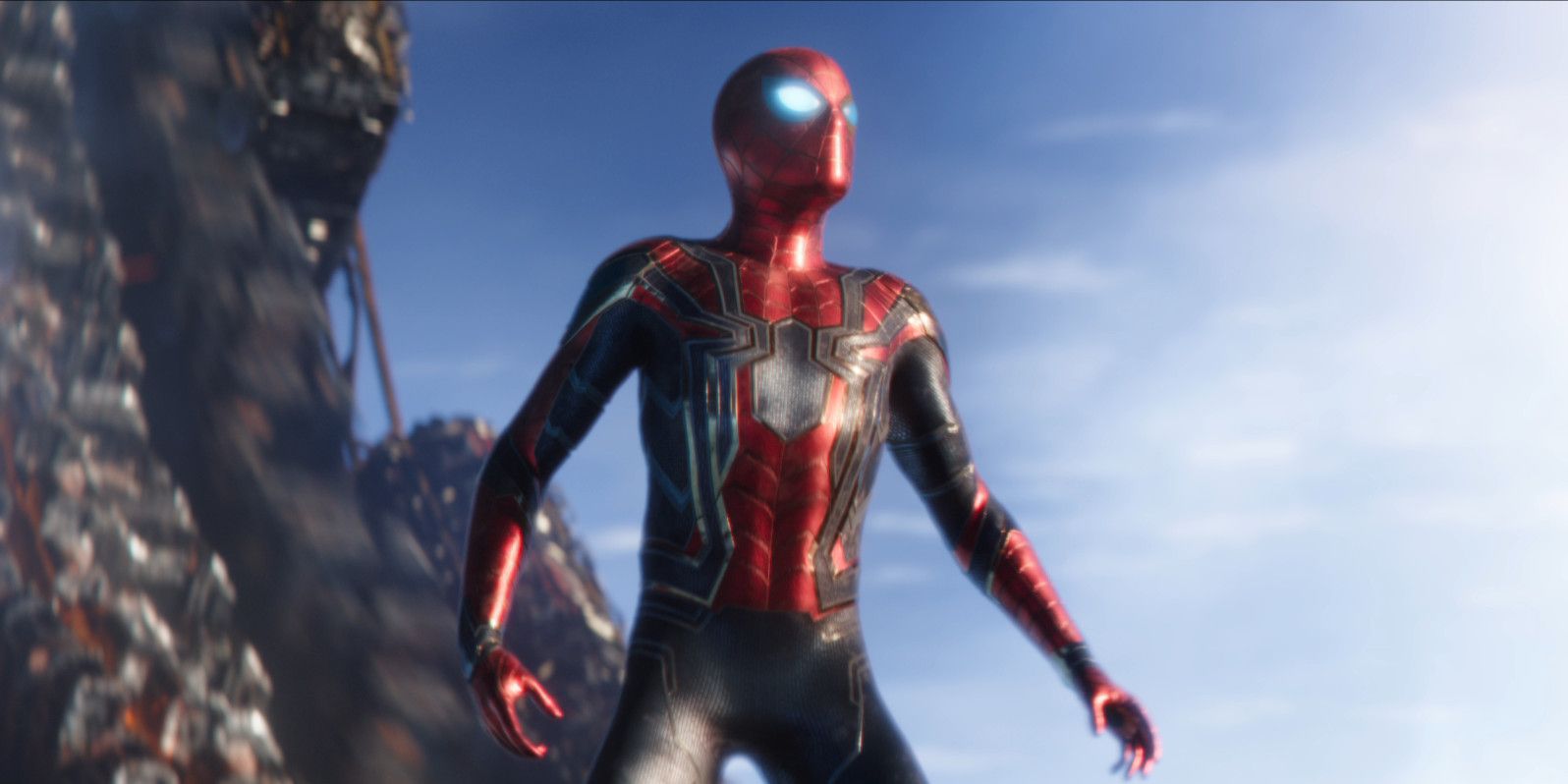 Avengers Infinity War Spider-Man Stands Tall