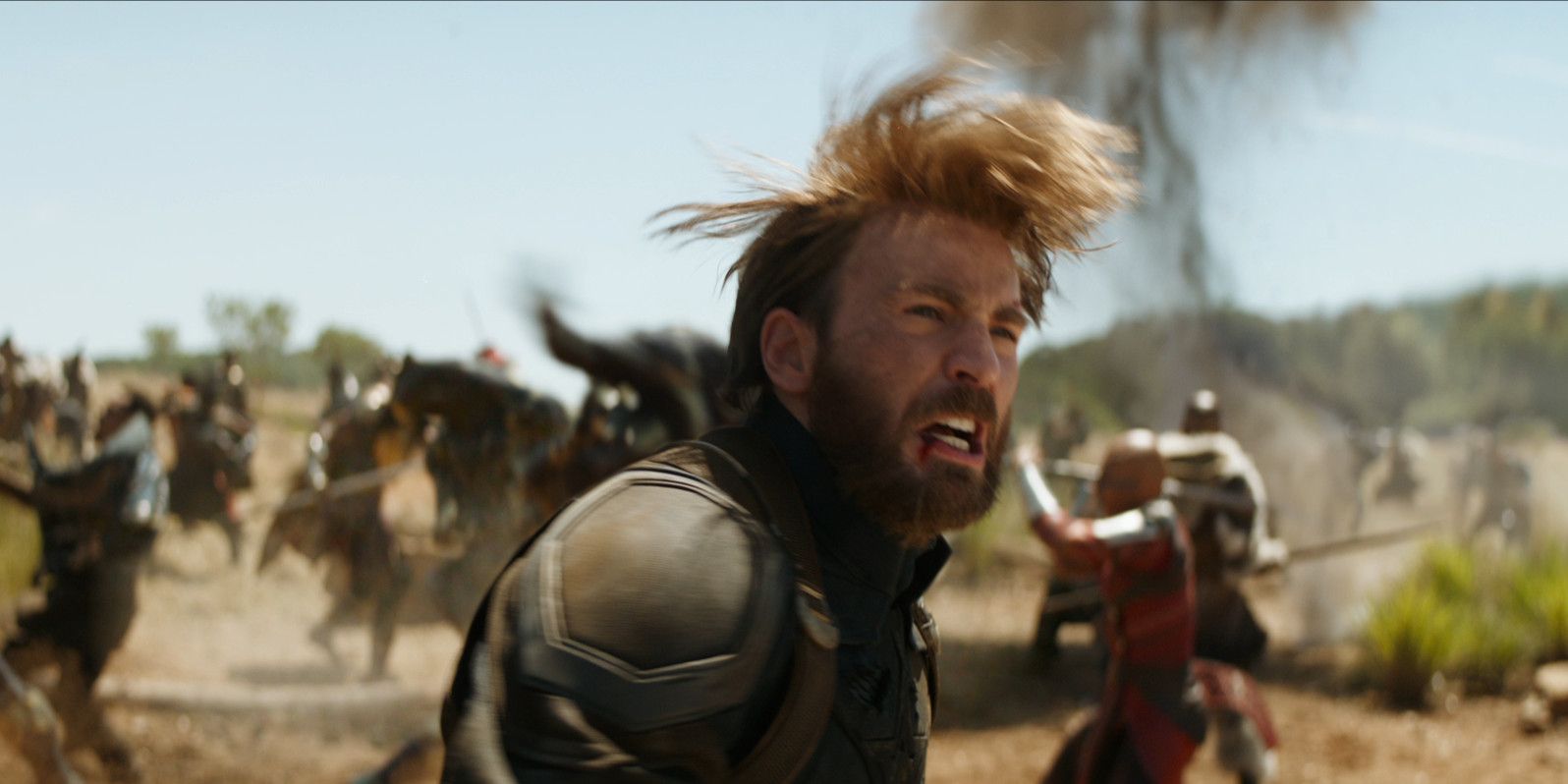 Avengers Infinity War Steve Rogers Hair Flip