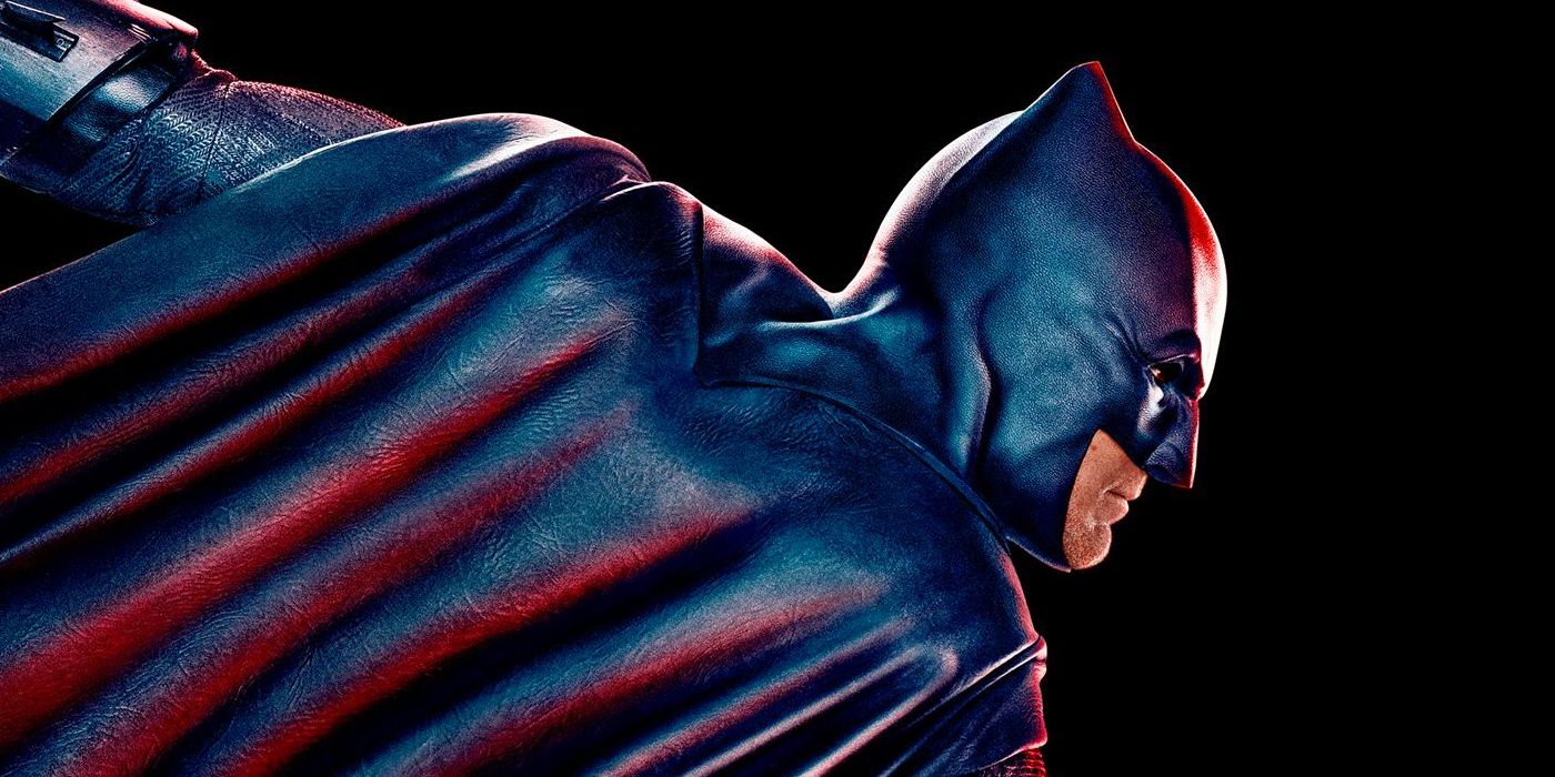 Ben Affleck como Batman no pôster de Liga da Justiça