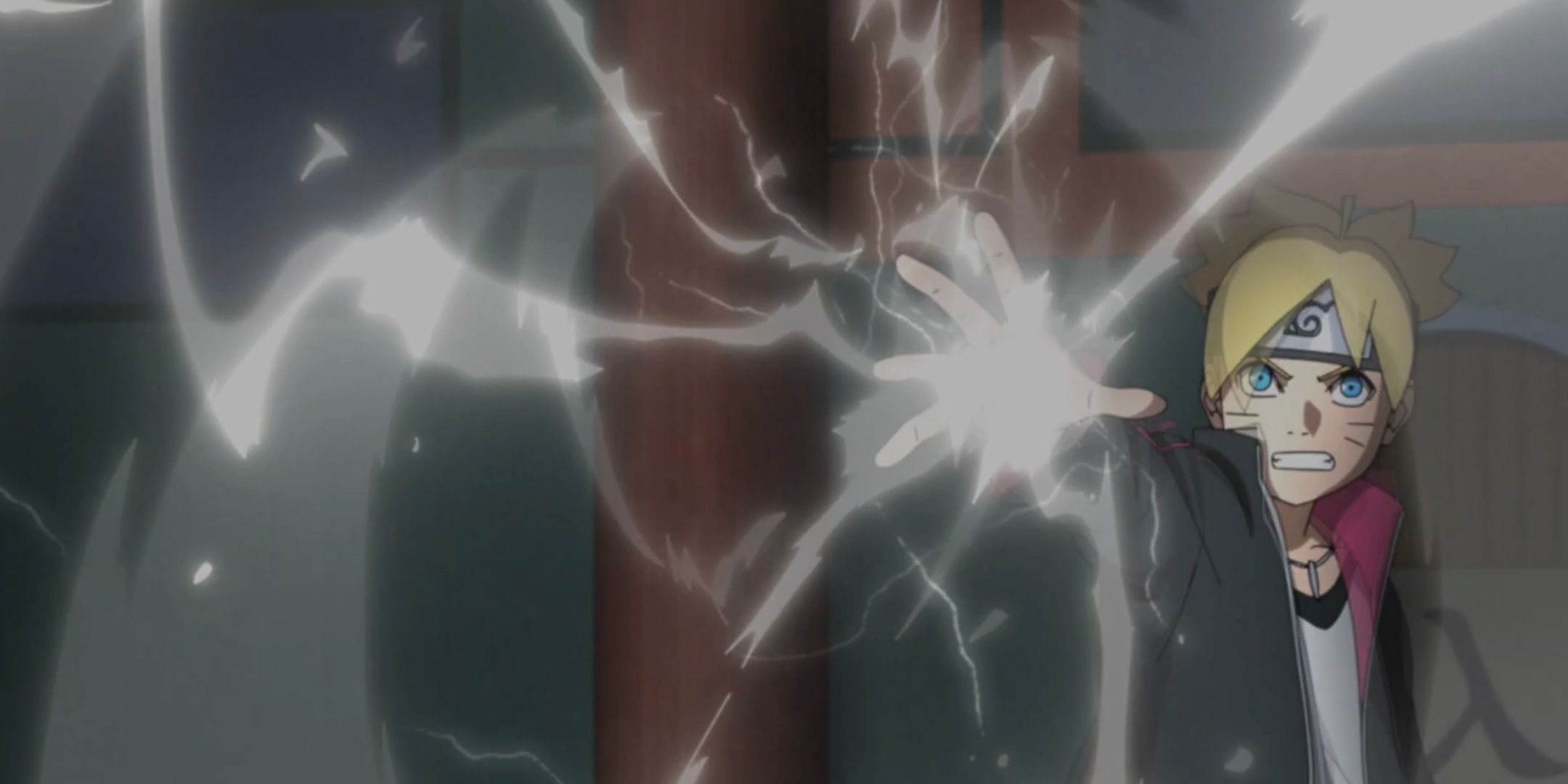 Boruto uses the Lightning Release Thunderclap Arrow jutsu in the anime to produce lightning from his palm