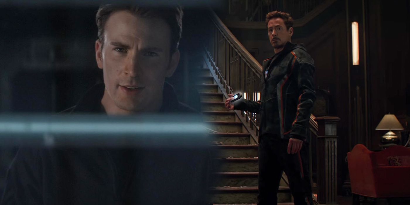 Captain America in Civil War and Tony Stark in Infinity War