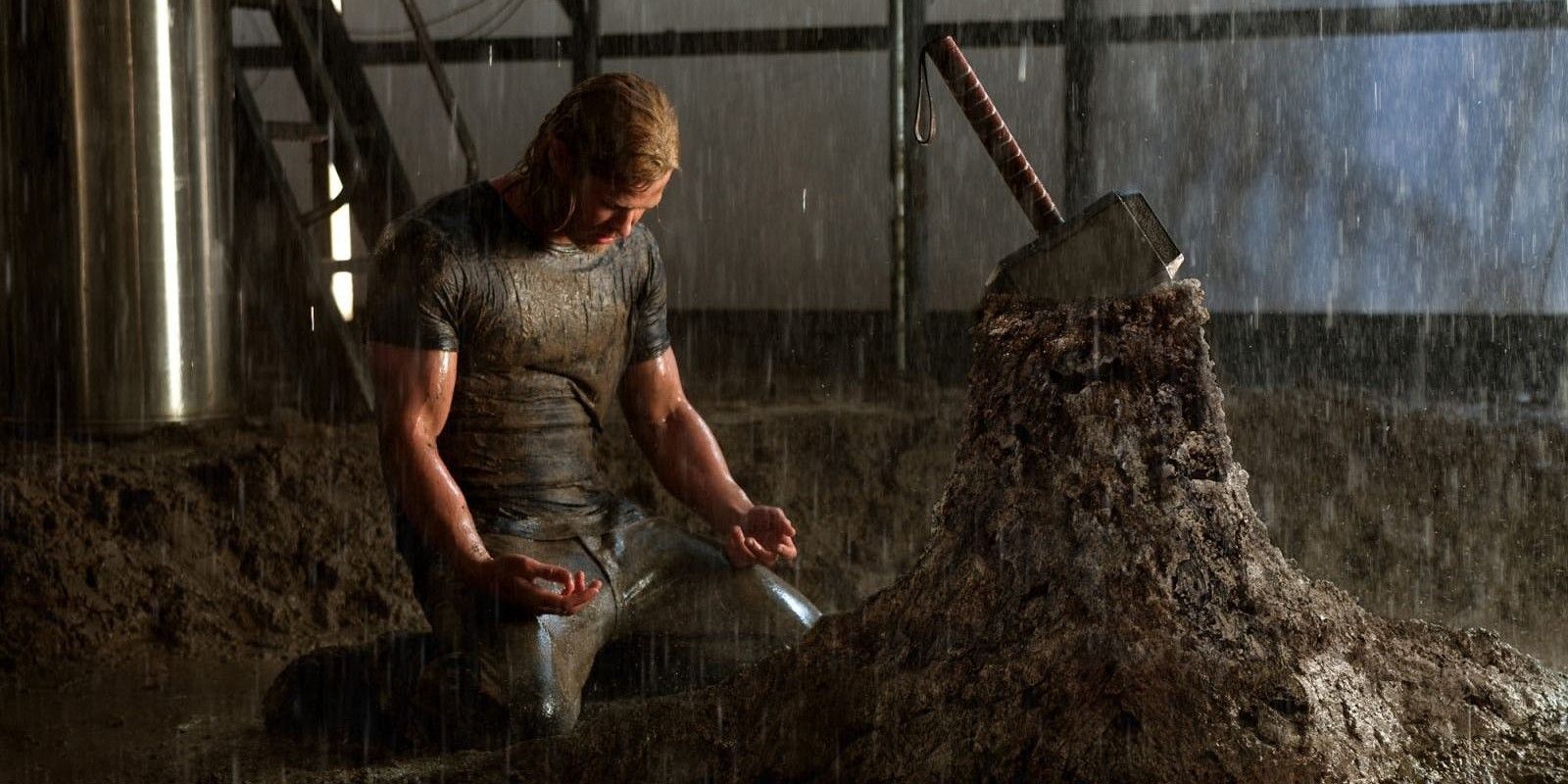 Chris Hemsworth as Thor and Mjolnir in Thor