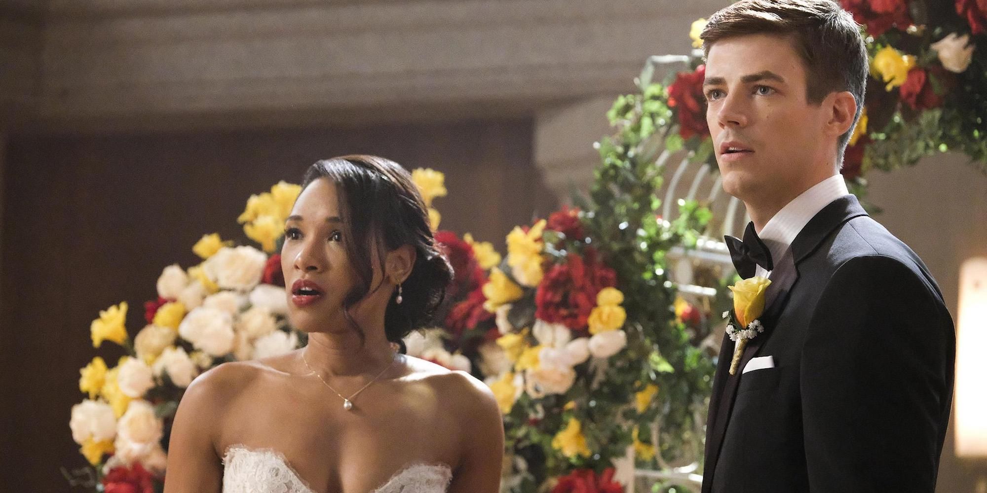 Barry Allen and Iris West stop their wedding in shock