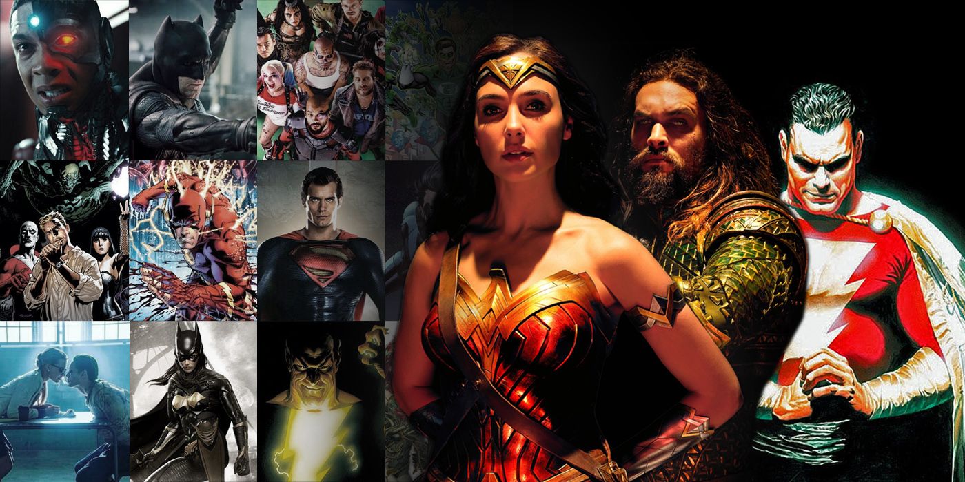 DC Upcoming Movies with Wonder Woman Aquaman and Shazam