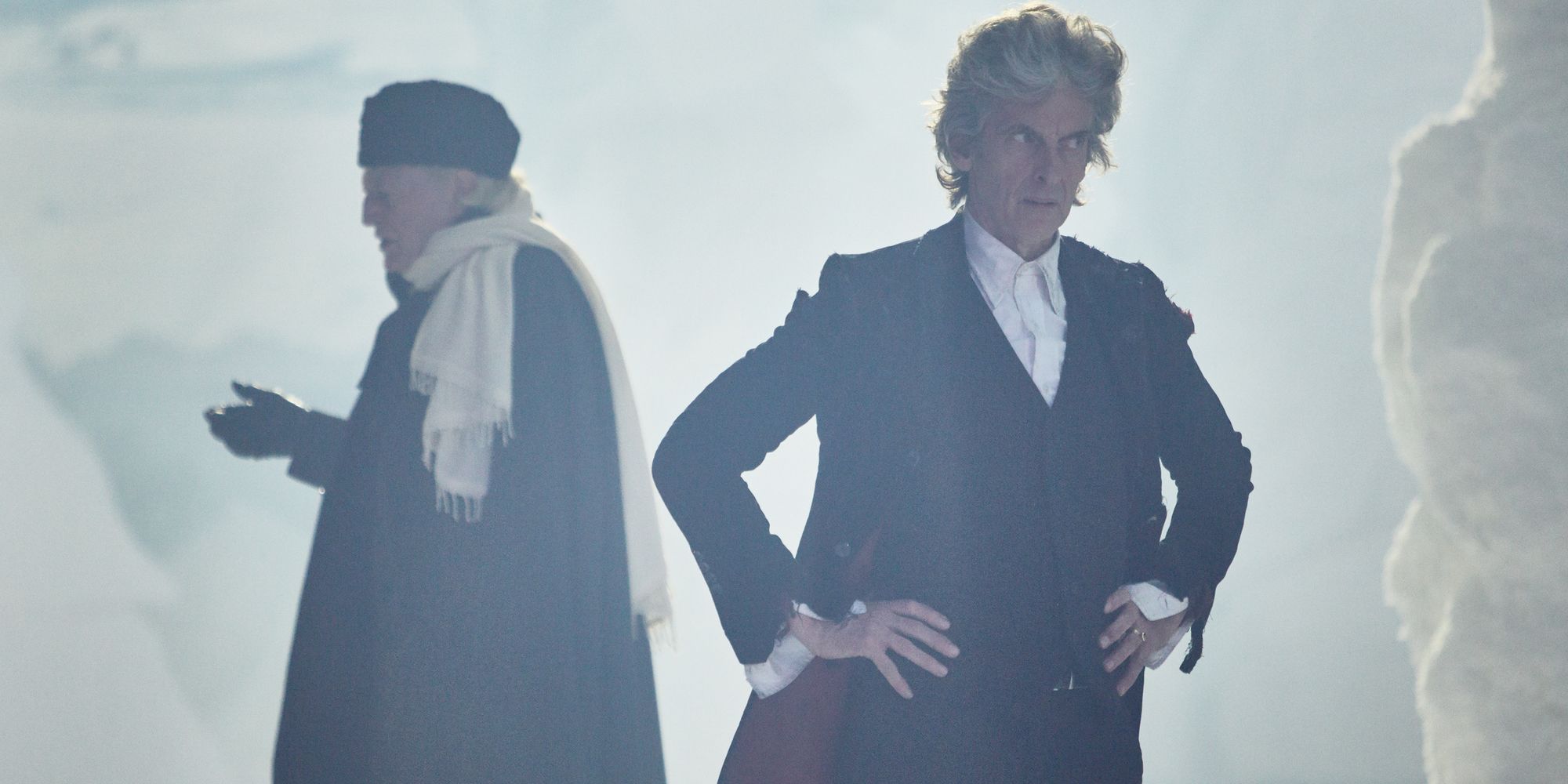 David Bradley and Peter Capaldi in Doctor Who Christmas Special
