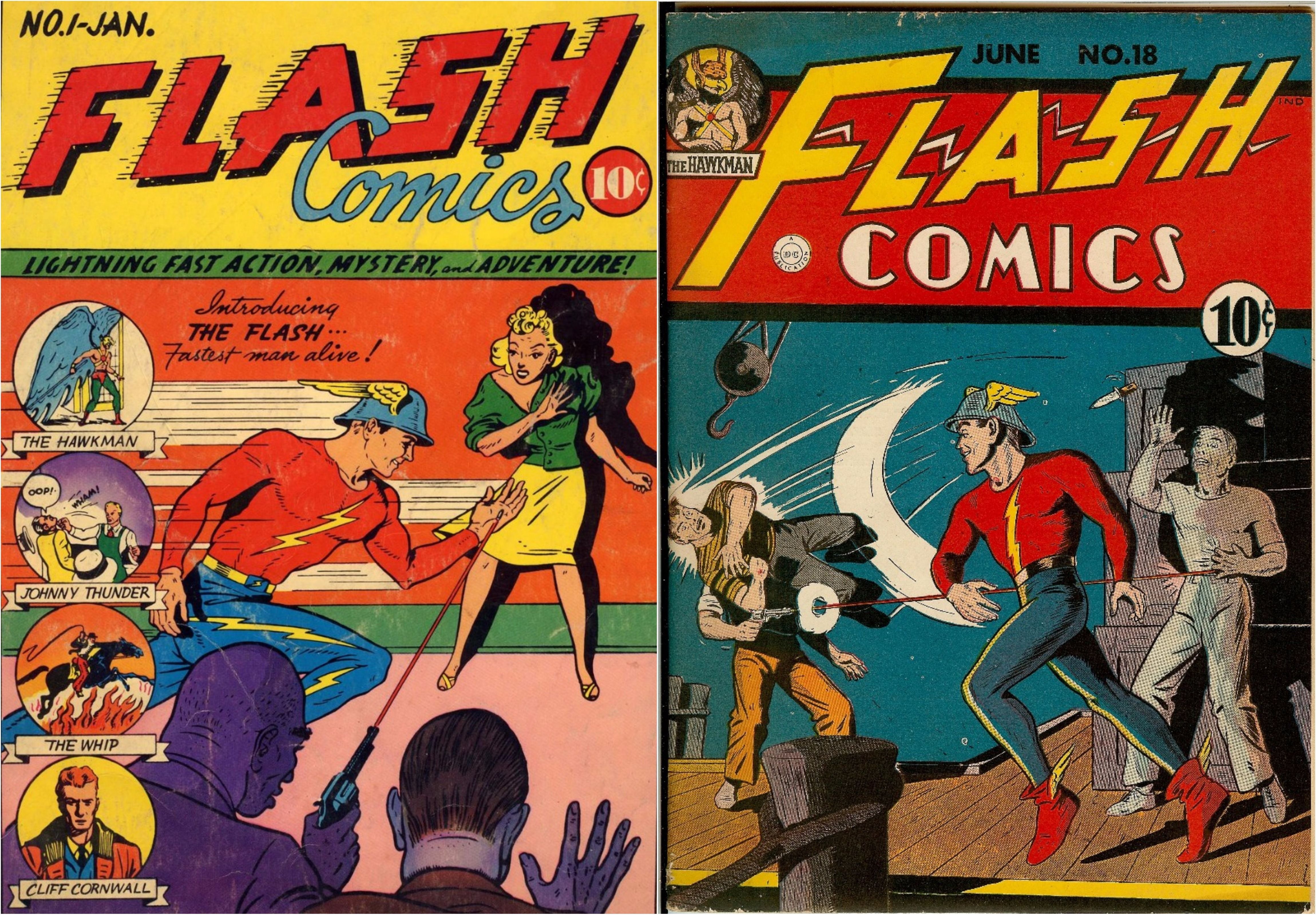 Flash Comics featuring Jay Garrick (Original Flash)