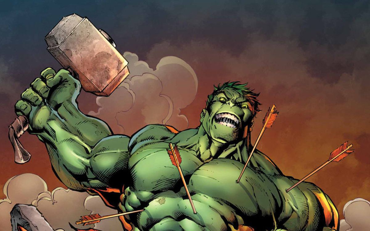 Hulk with Thor's hammer