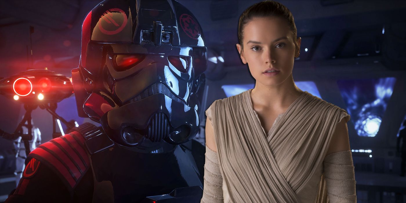 Iden Versio and Rey in Star Wars