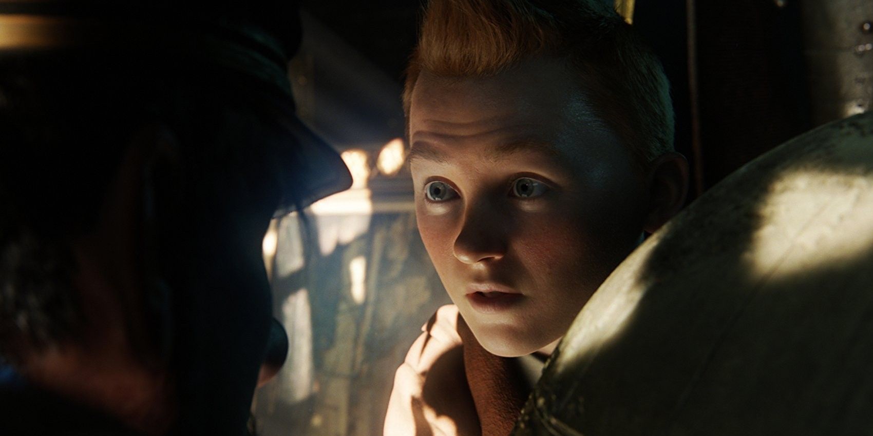 Jamie Bell as Tintin in The Adventures of Tintin