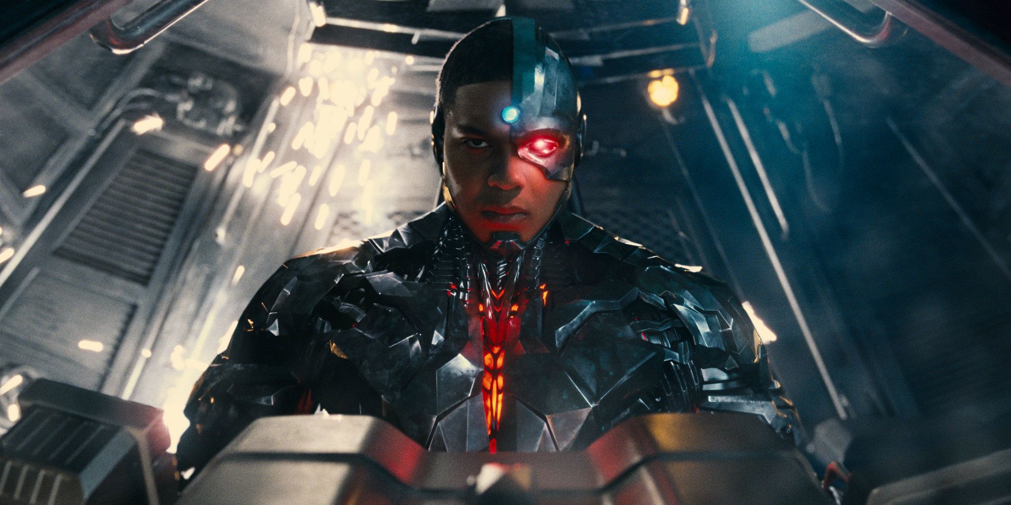 Cyborg flying the Nightcrawler in Justice League