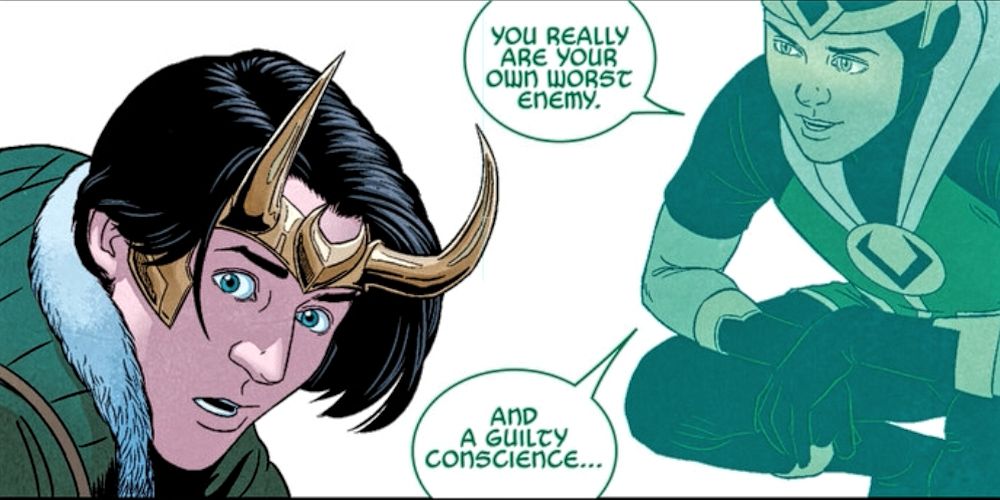 Kid Loki talks to Loki from Marvel Comics