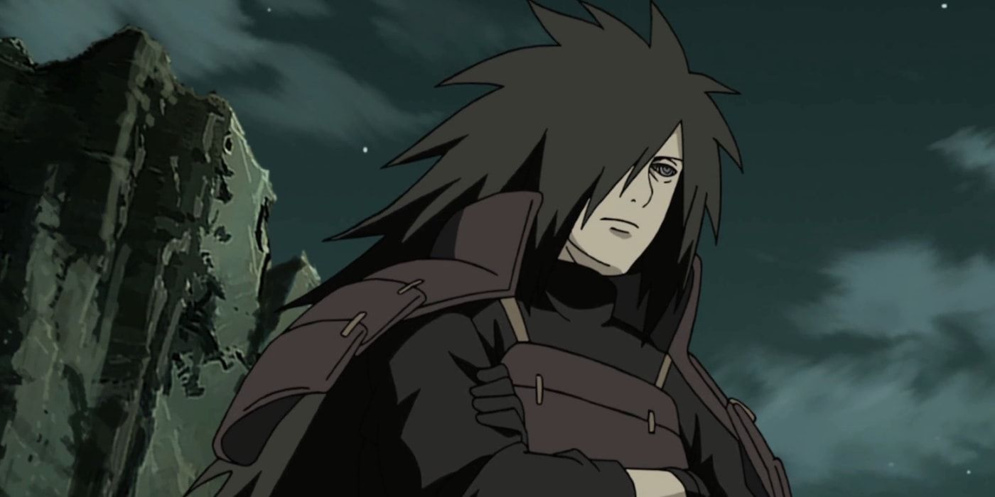 Madara Uchiha stands with crossed arms in Naruto Shippuden