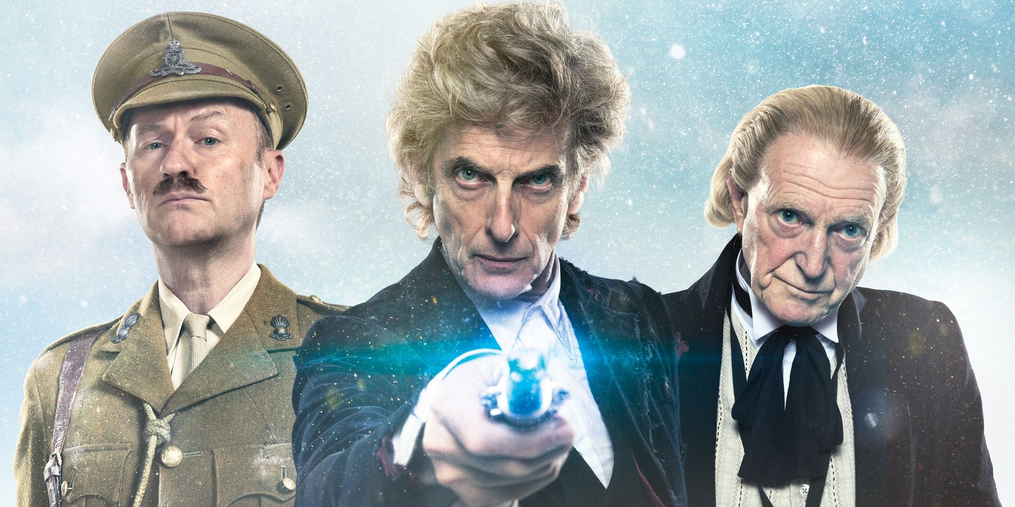 Mark Gatiss Peter Capaldi and David Bradley in Doctor Who Christmas Special