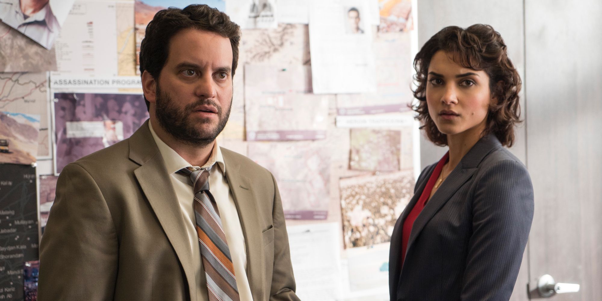 Michael Nathanson and Amber Rose Revah in The Punisher