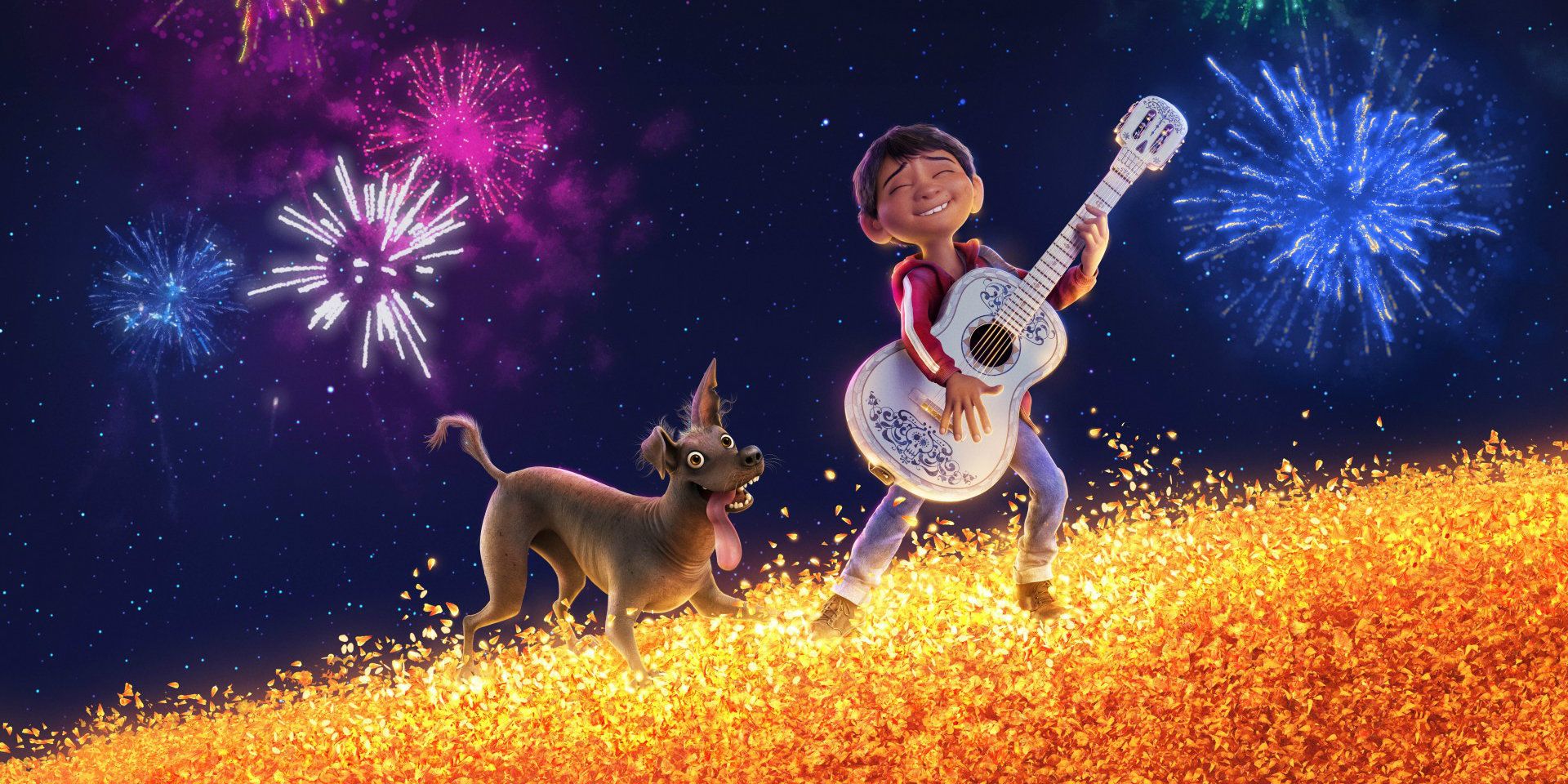 Miguel and his dog in Coco