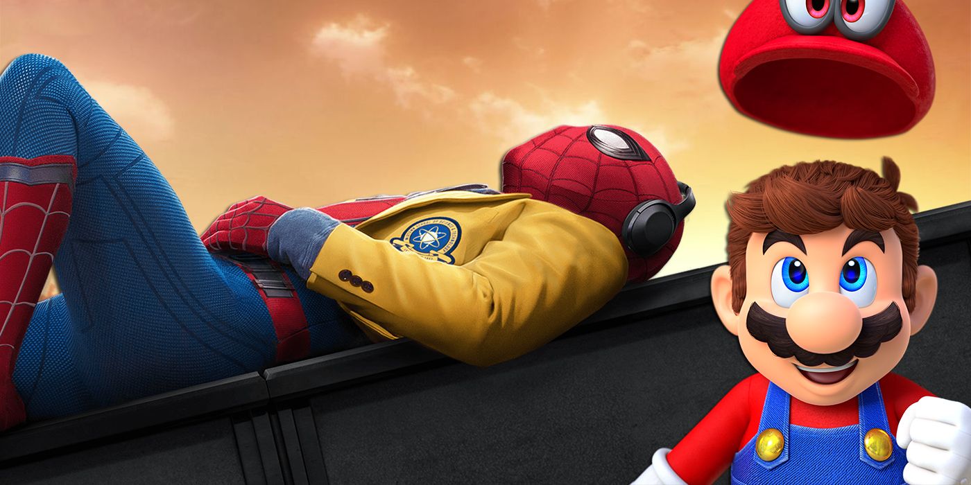 Super Mario Odyssey Gets Spider-Man Poster