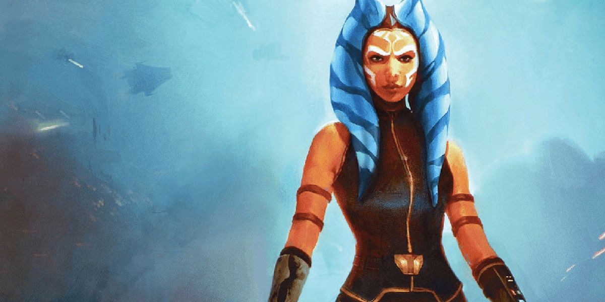 Ahsoka Tano on the front cover of her titular novel