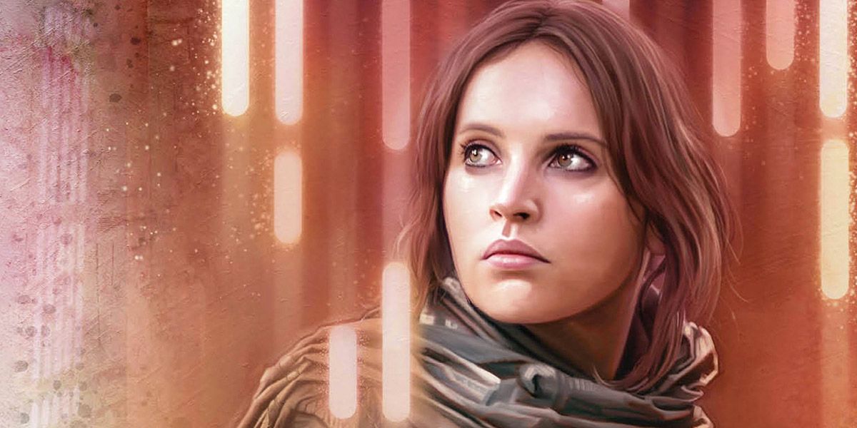 Jyn Erso looks off into the distance on the cover of Rebel Rising