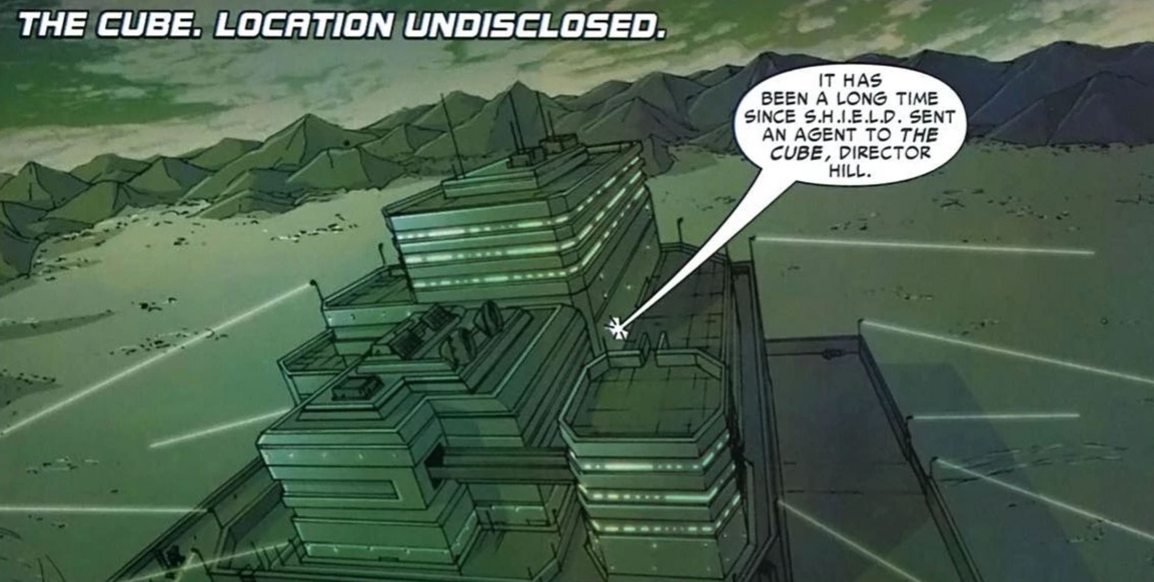 The Cube in panel from Marvel Comics