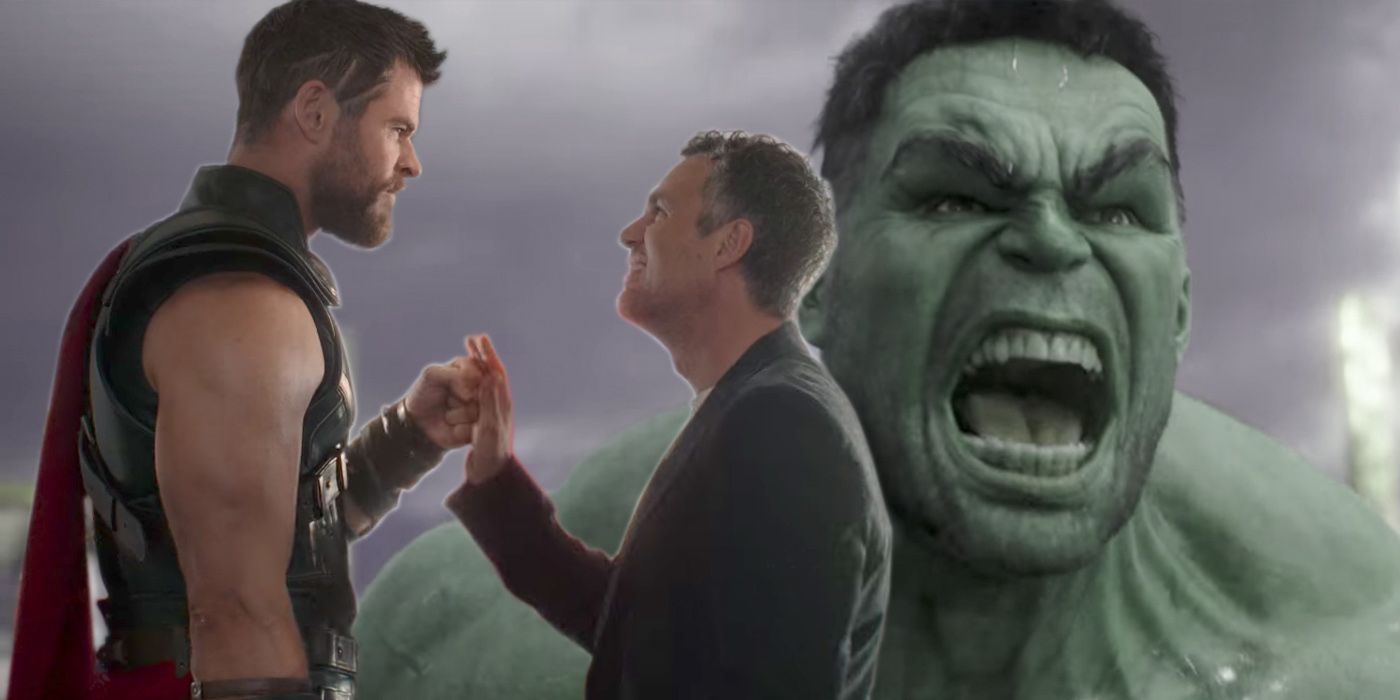 Thor and Bruce Banner and Hulk in Ragnarok