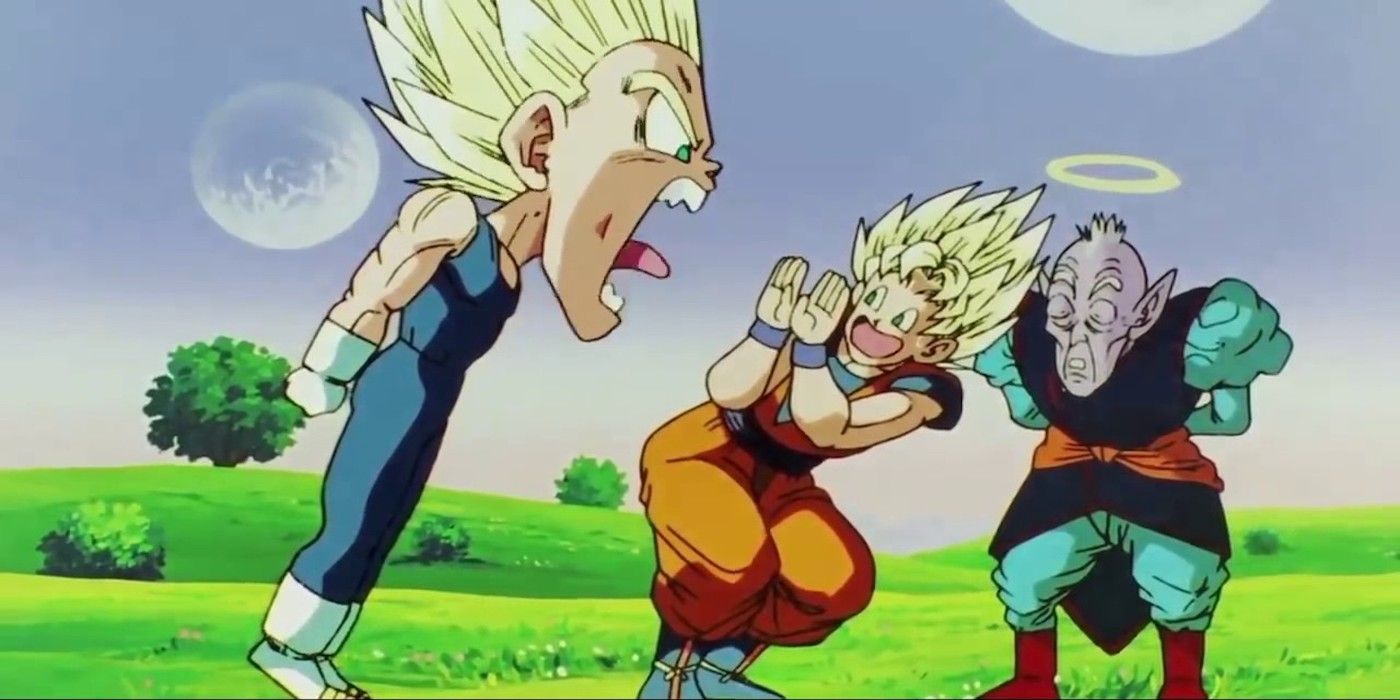 Vegeta Yells At Goku and Old Kai