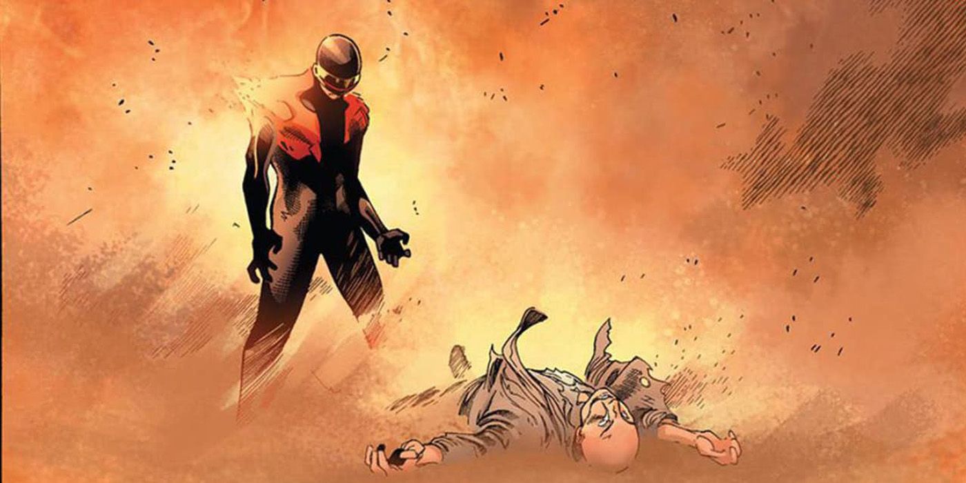 Cyclops kills Professor X in Avengers v X-Men