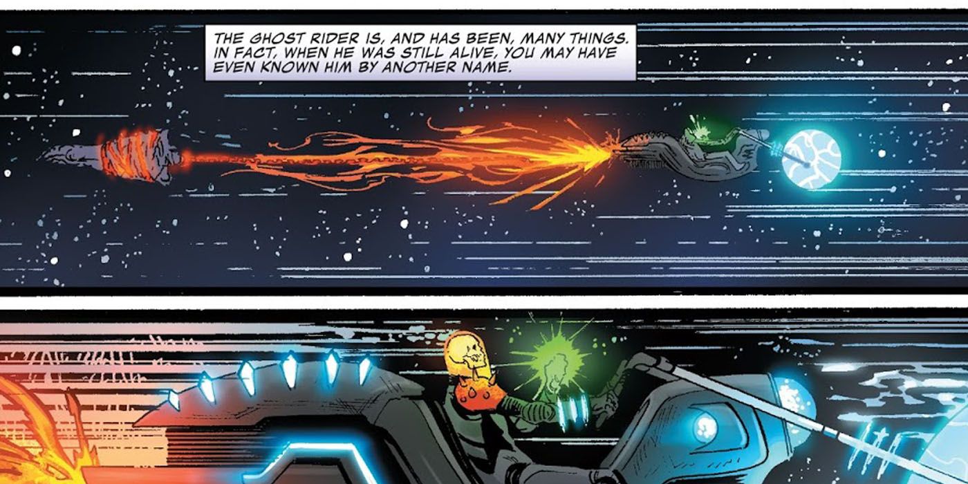 Deadpool as future Ghostrider in Thanos #13