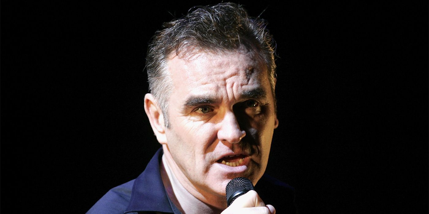 Singer Morrissey performing