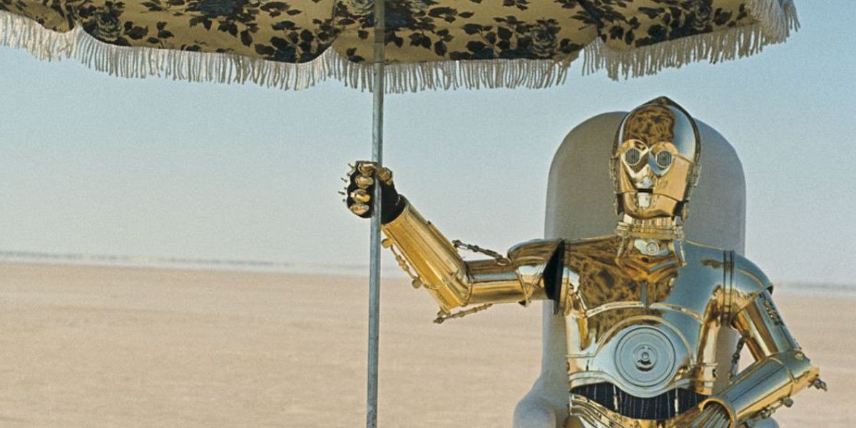 C-3PO and His Umbrella