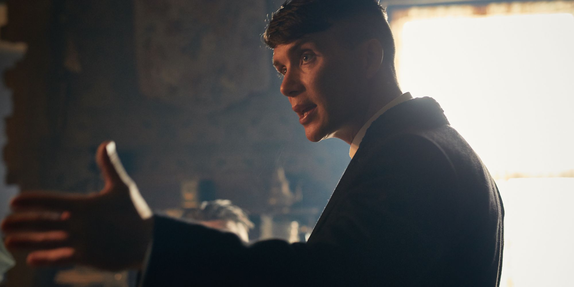 Tommy reassures Niall Delvin that they wont go down for their involvement in the riots in Peaky Blinders