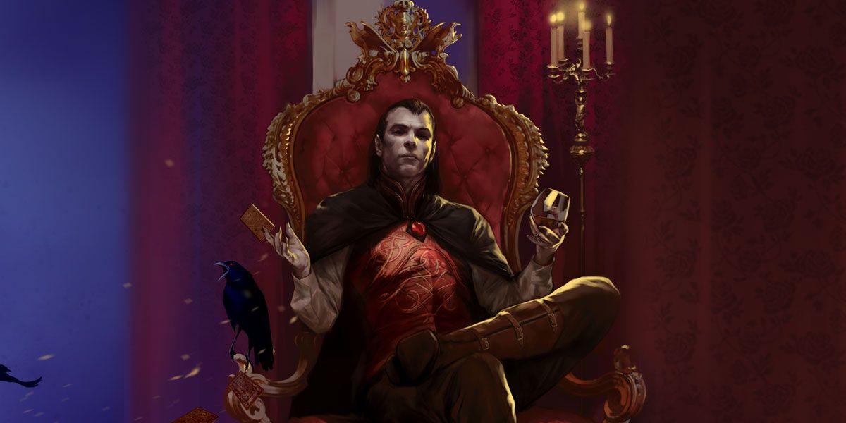 Strahd sits on his throne from Dungeons and Dragons