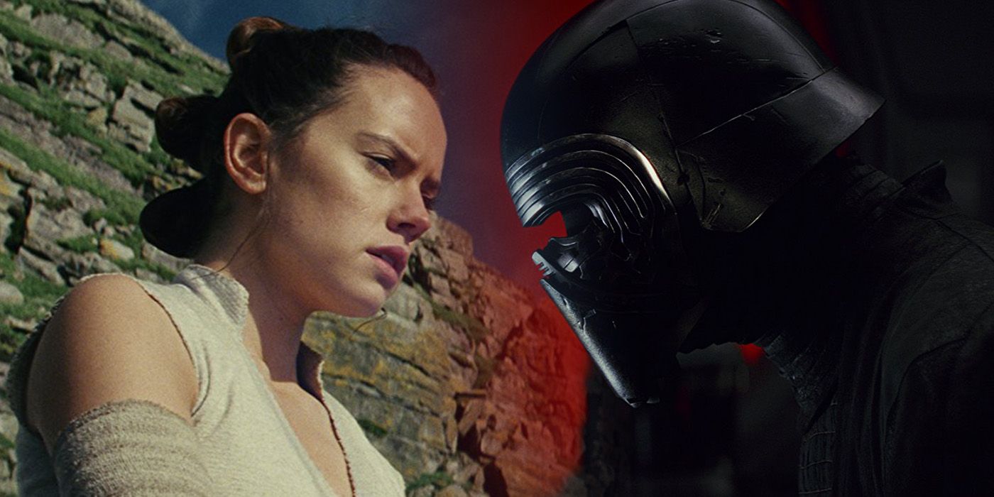 Daisy Ridley as Rey and Adam Driver as Kylo Ren in Star Wars The Last Jedi - featured image