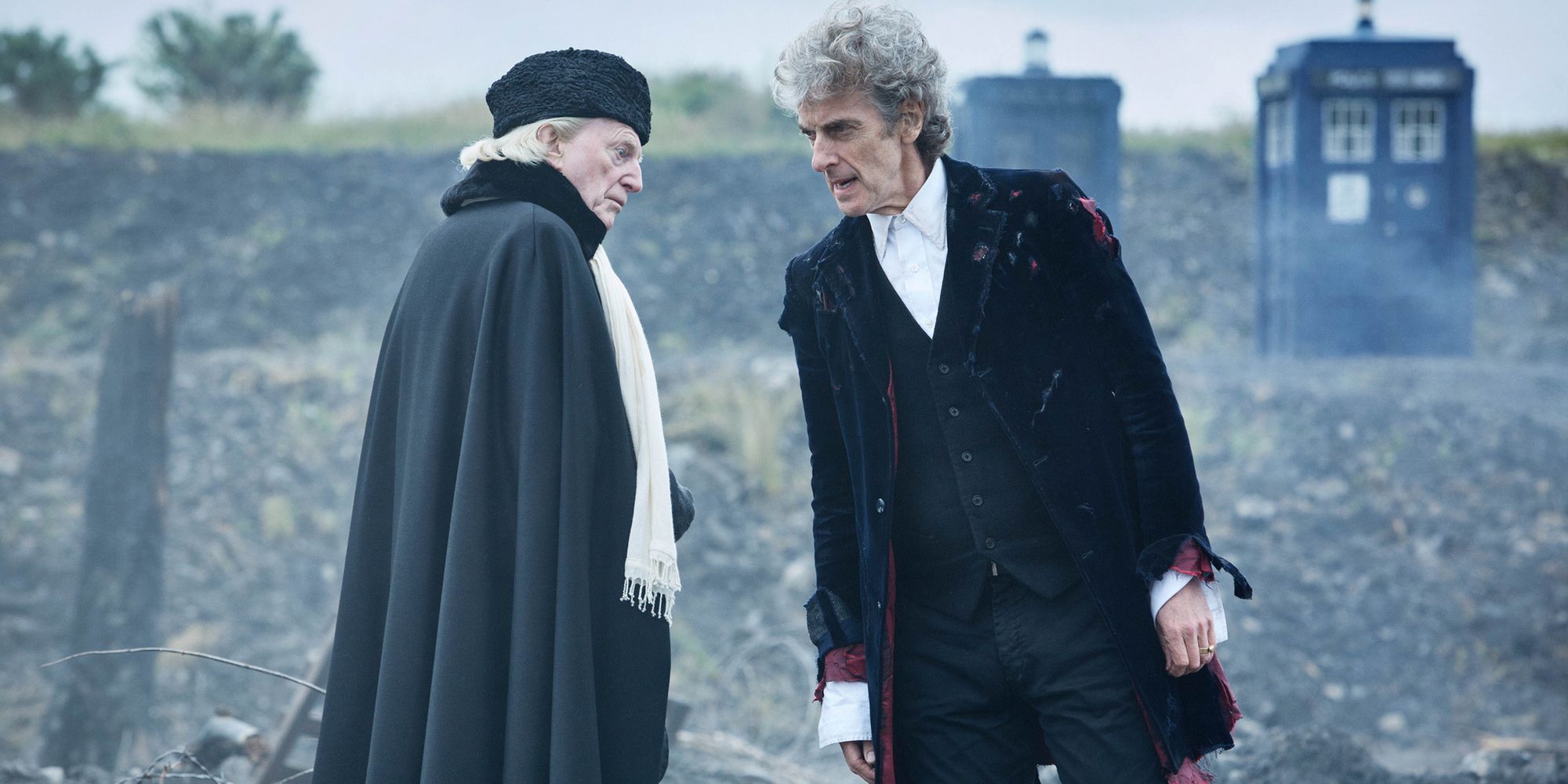 David Bradley and Peter Capaldi in Doctor Who Christmas Special