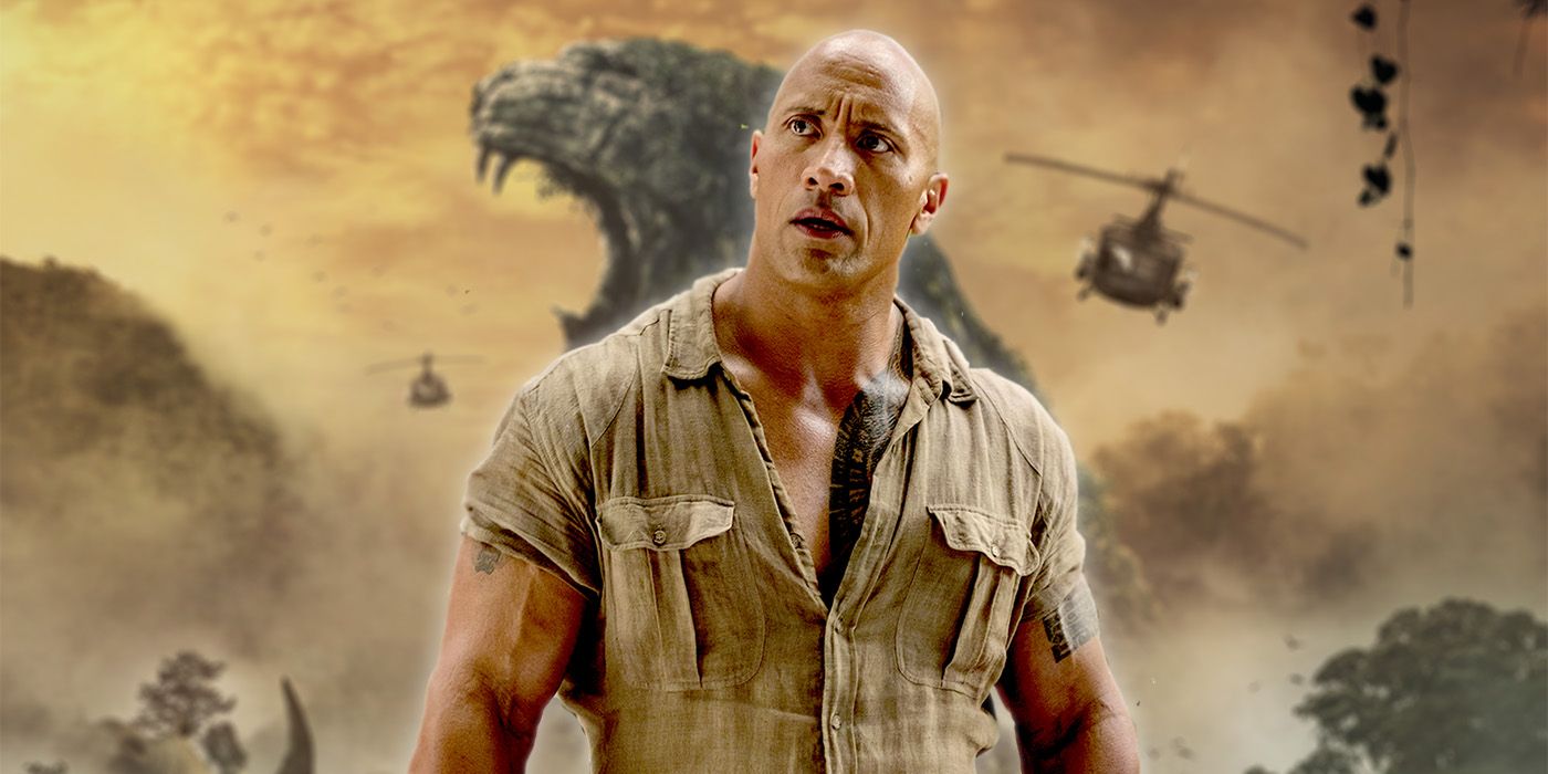 Dwayne Johnson over Jumanji: Welcome to the Jungle poster